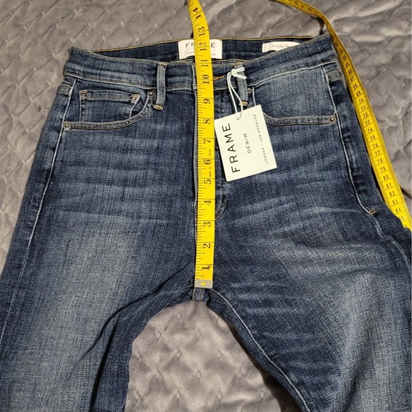 NWT Frame Denim Sz26 Le Crop Flare Sunrise Park Jeans - Picture 5 of 7